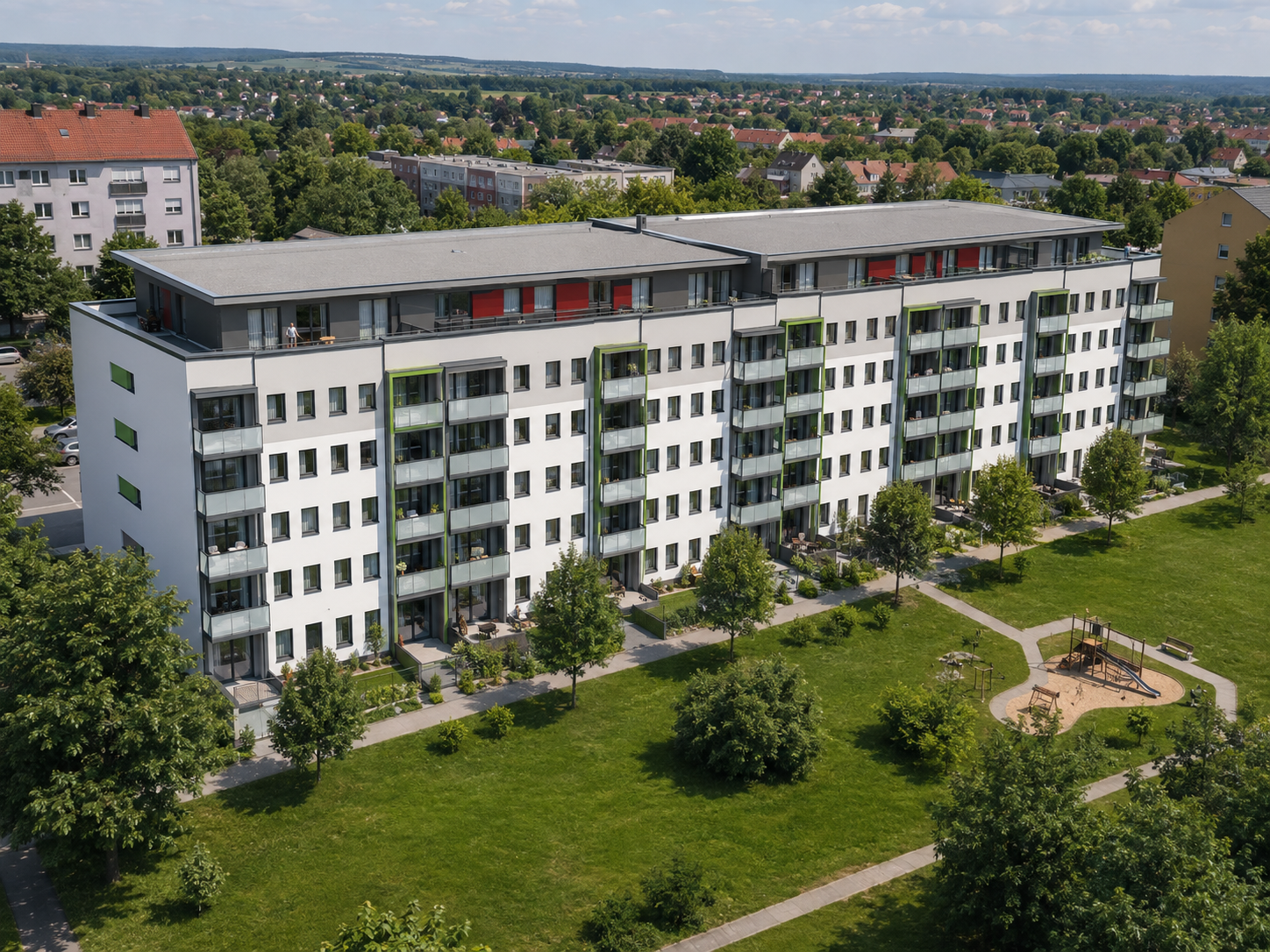 Rendering der Aufstockung Arnstadt